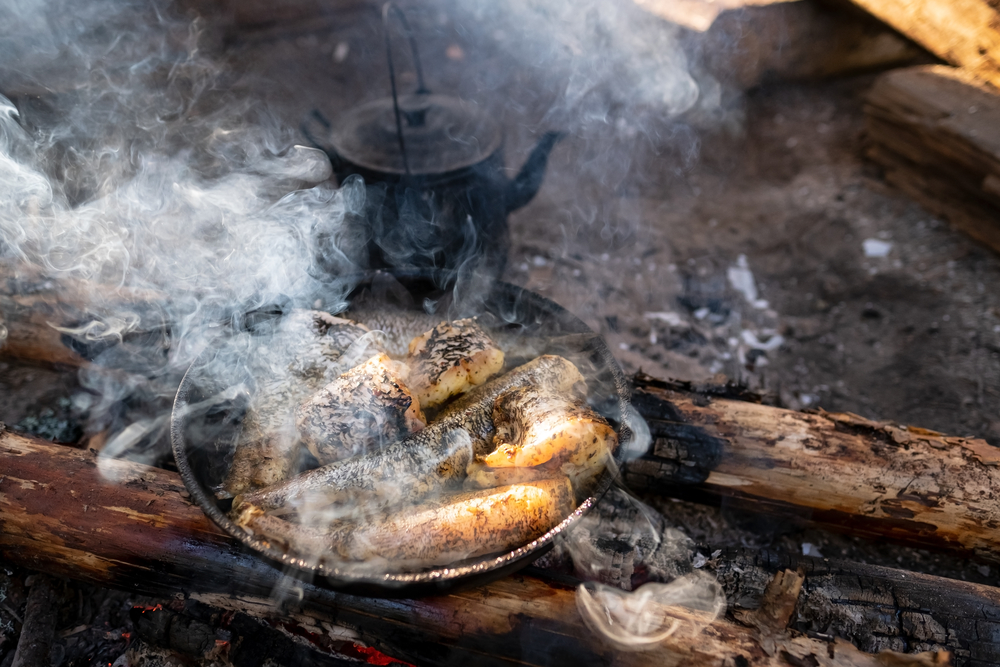 Battalion Bait Pan Seared Bass Over BBQ